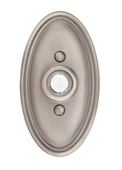 Oval Door Bell Button - Brass Collection by Emtek