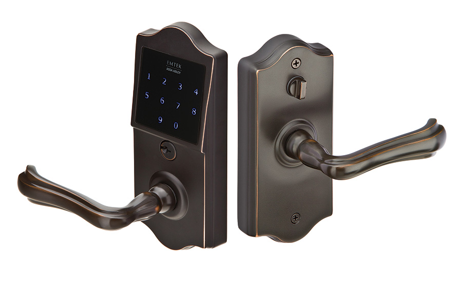Classic EMTouch Electronic Keypad Lever Set - Brass Collection by Emtek