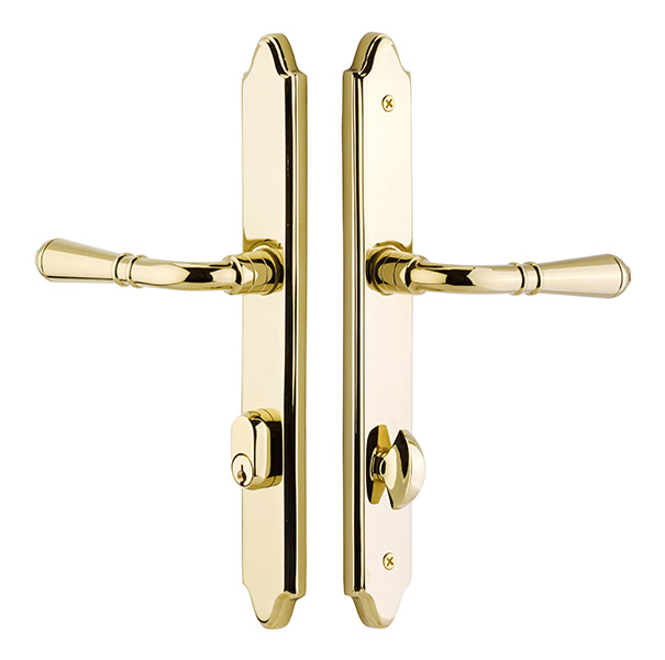 Keyed 1-1/2 x 11 Concord Stretto Narrow Trim Sideplate Set - Brass Collection by Emtek