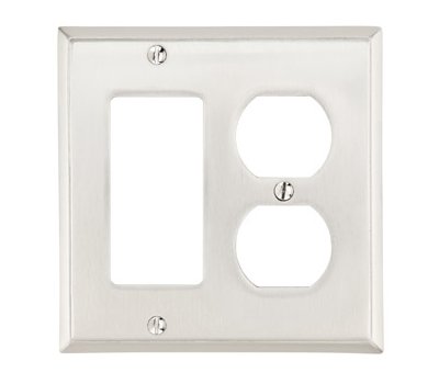 Single Toggle Single Gang Colonial Switch Plate - Brass Collection by Emtek