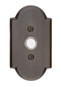 Arched Type 1 Door Bell Button - Sandcast Bronze Collection by Emtek