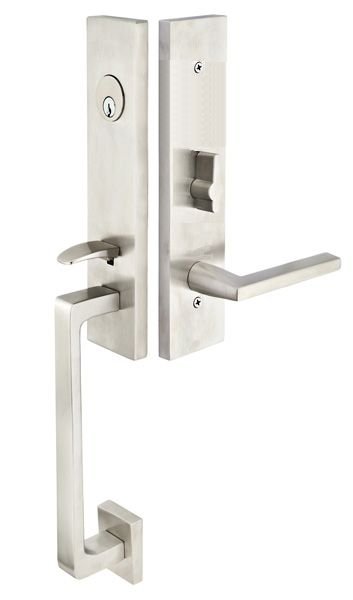 Mormont Grip Mortise Entry Set - Stainless Steel Collection by Emtek