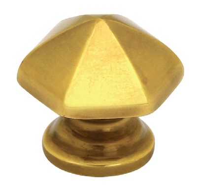 1-1/8 Hexagon Knob - Brass Collection by Emtek