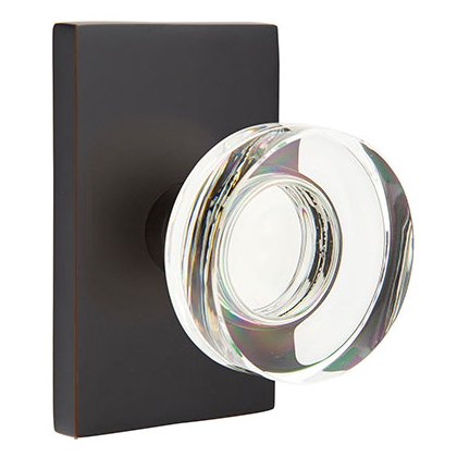 Modern Disc Crystal Knob Door Set - Modern Collection by Emtek